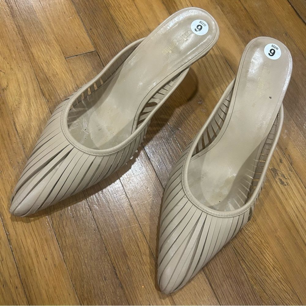 Cult Gaia Beige Mules with Unique Heel - Picture 11 of 16